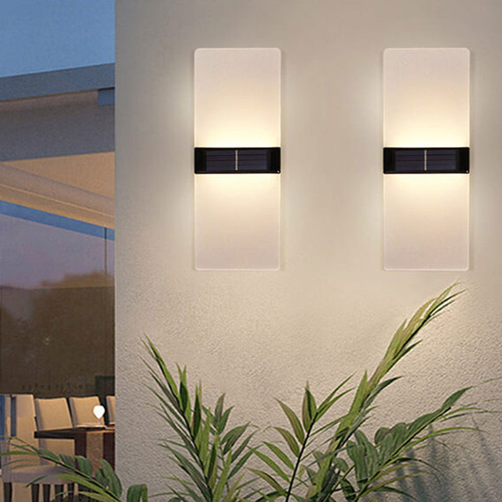 Stornfield | LumaZen Lampe Murale LED Solaire | Résistante aux Intempéries | Éclairage Extérieur Alimenté par Solaire | Décor de Jardin & Patio