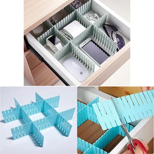 Stornfield 4 Strips Adjustable Drawer Divider Drawer Organizer