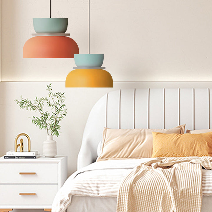 Stornfield | Nordic Color Block Pendant Light Fixture - Modern Hanging Lamp for Kitchen & Dining Room
