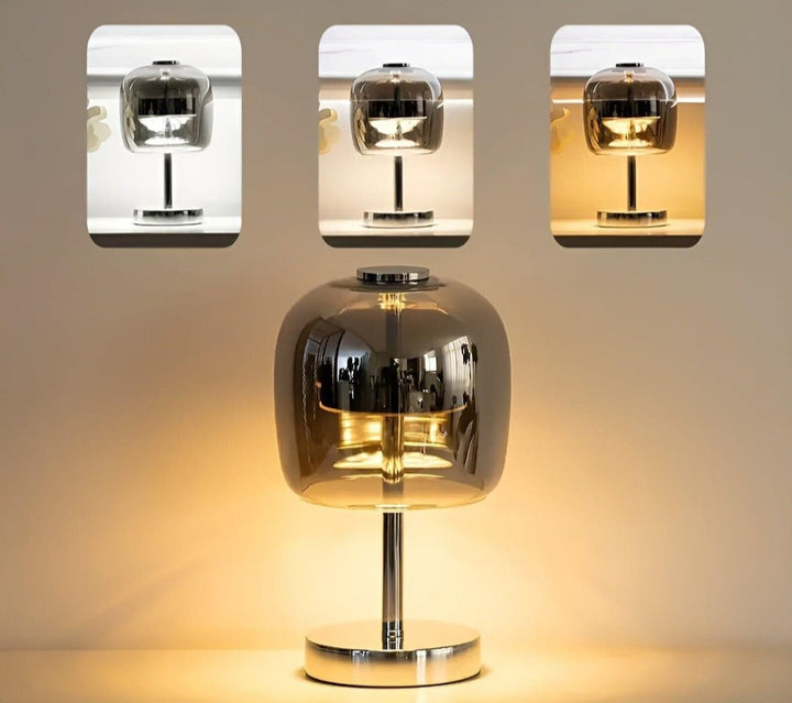 Portable - Stylish Stornfield Mirror Glass Table Lamp