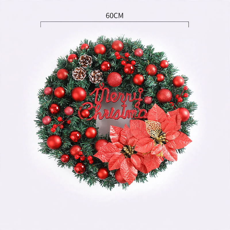 Christmas wreath, modern and simple