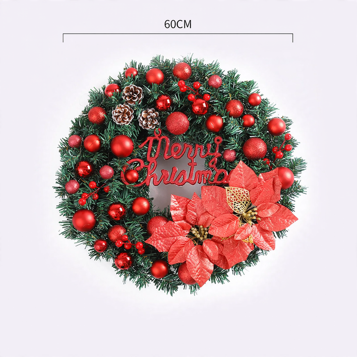 Christmas wreath, modern and simple