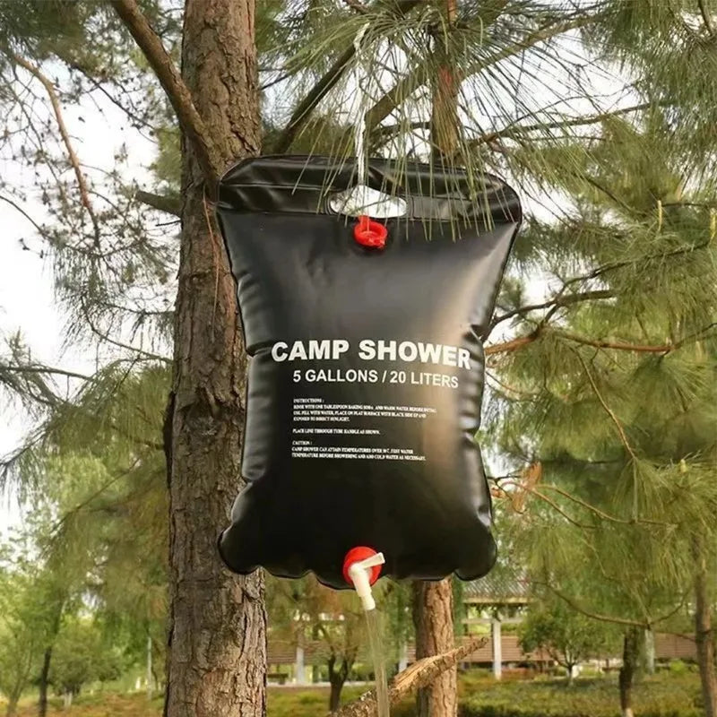 Portable Solar Heated Camping Shower Bag | Stornfield