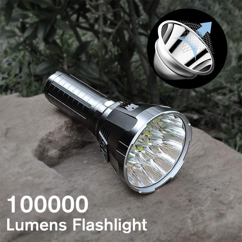 Stornfield | High Power LED Flashlight 30000-5000 Lumens, Waterproof