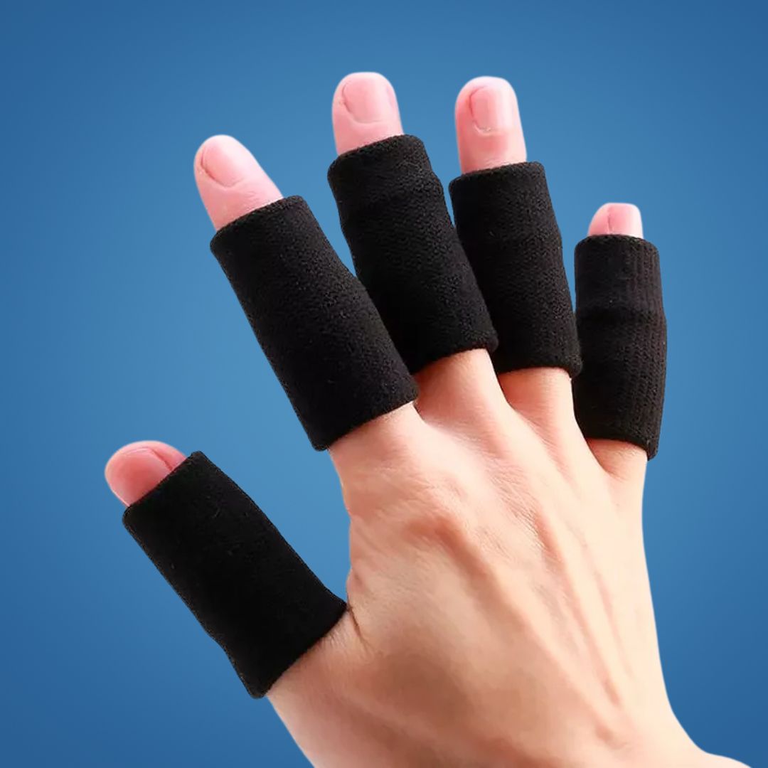 FlexiGuard | Finger Sleeves – Injury Prevention – Breathable, Comfortable Fit - Holds Injuries and Bandages in Place – Sports and Everyday Comfort Stornfield