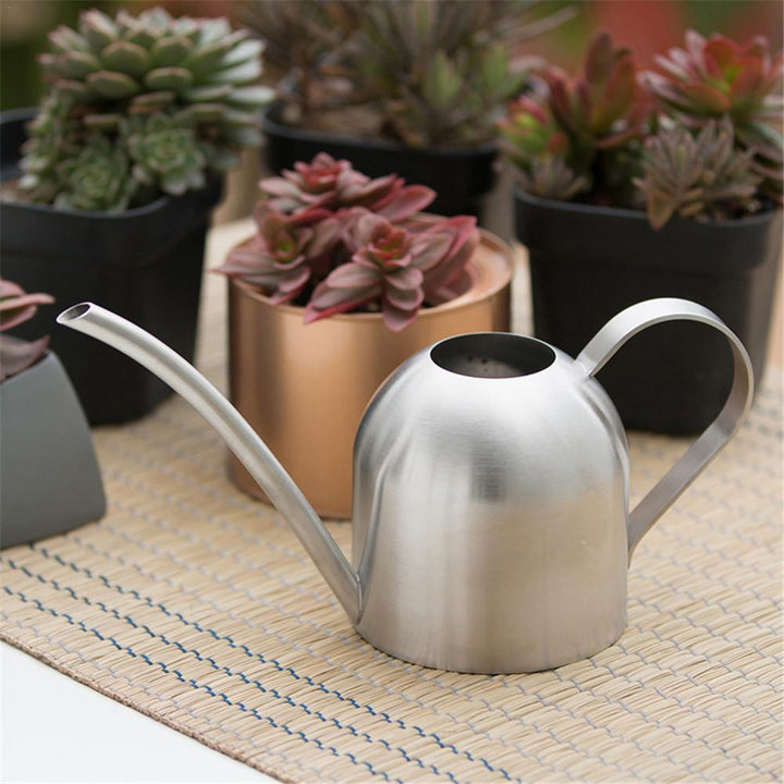 Stornfield | AquaGrace Stainless Steel Watering Can with Flexible Spout | Modern Design | Perfect Watering | Rust-Resistant