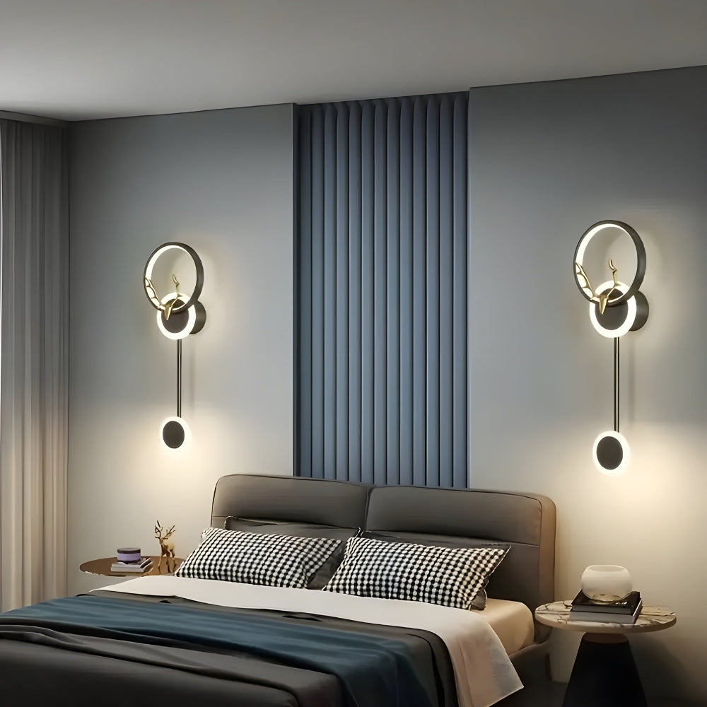 Elegant double wall light for minimalist and atmospheric lighting in the Stornfield home