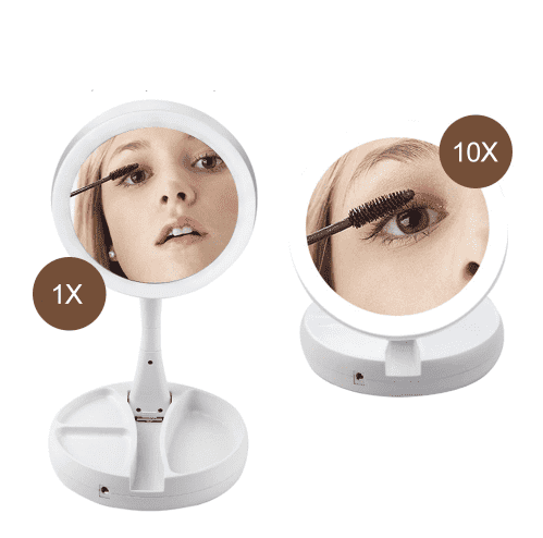 Folding LED Makeup Mirror | Stornfield