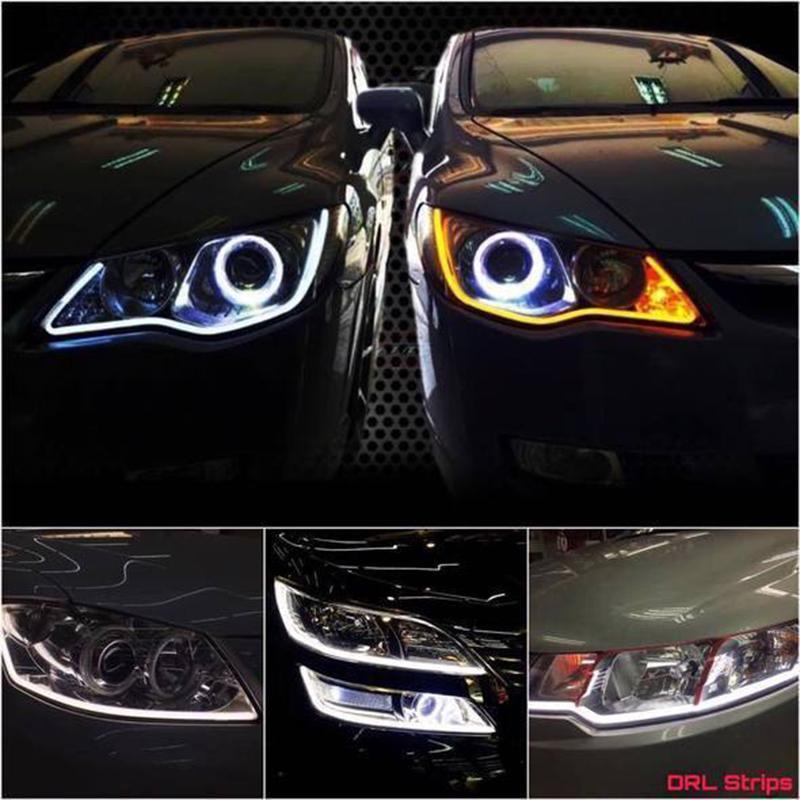 Stornfield | Flexible DRL LED Night & Daytime Running Light Strip (No Disassembling Needed)
