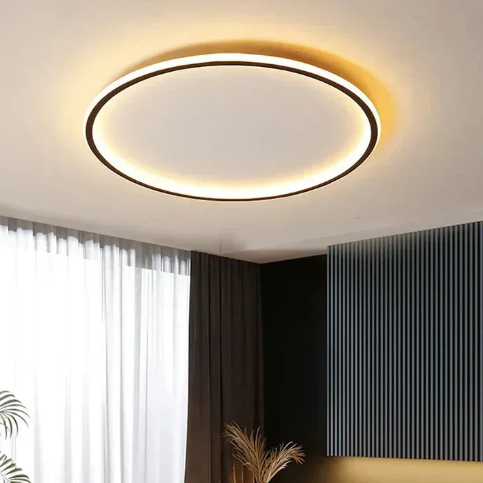 Scandinavian Round Ceiling Lamp - AuroraSphere | Stornfield