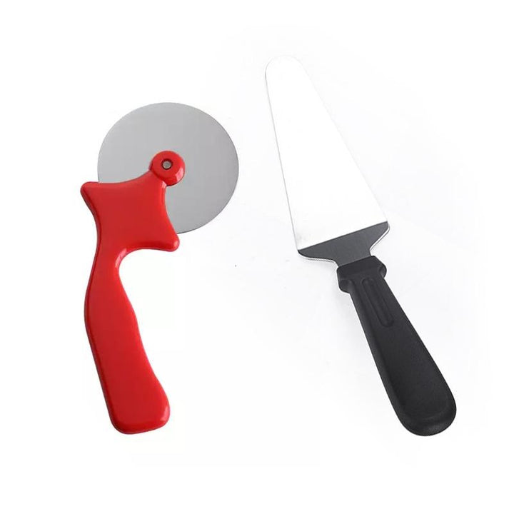 Spatula and pizza cutter in stainless steel | Stornfield