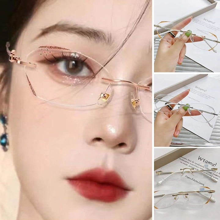 Stornfield | Fashionable Rimless Blue Light Blocking Reading Glasses