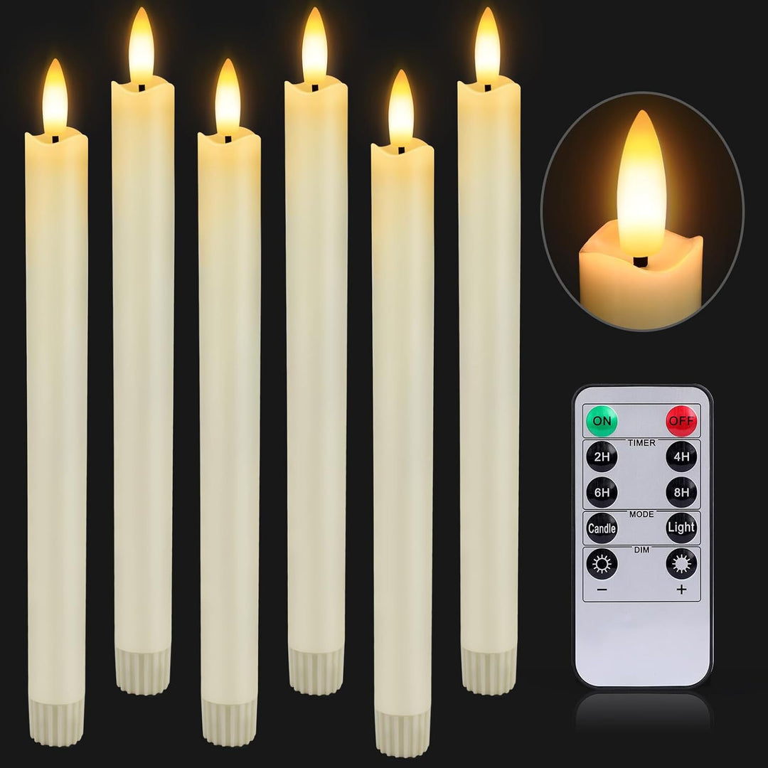 LED decorative candle with deceivingly real flicker effect