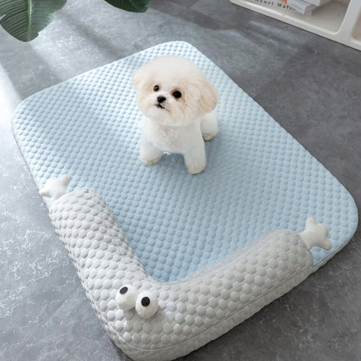 Cooling Pet Bed with Neck Guard Breathable Supportive Washable | Stornfield