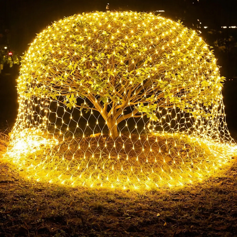 LED Net Fairy Lights for Outdoor Areas