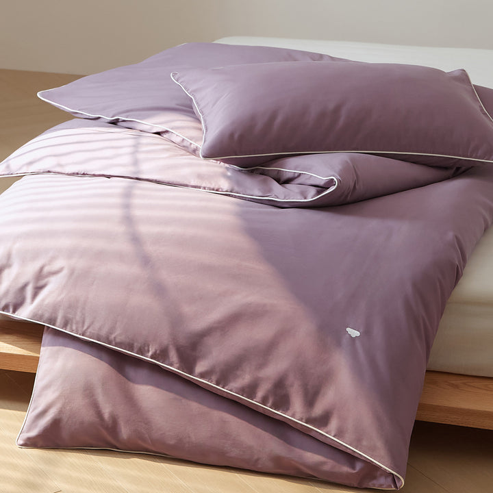 Duvet cover made of brushed long-staple cotton
