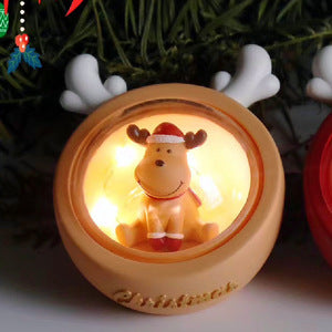 Classic Christmas light decoration made of resin