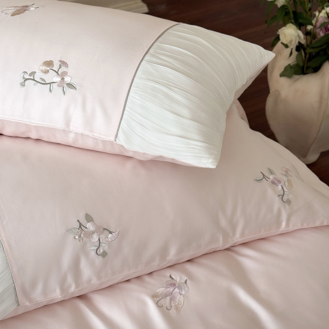 French Bedding Set, Long Staple Cotton, Embroidered