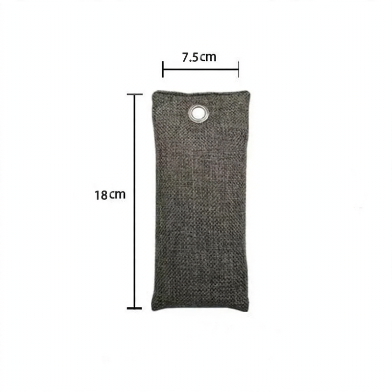 Activated charcoal bags for odor neutralization