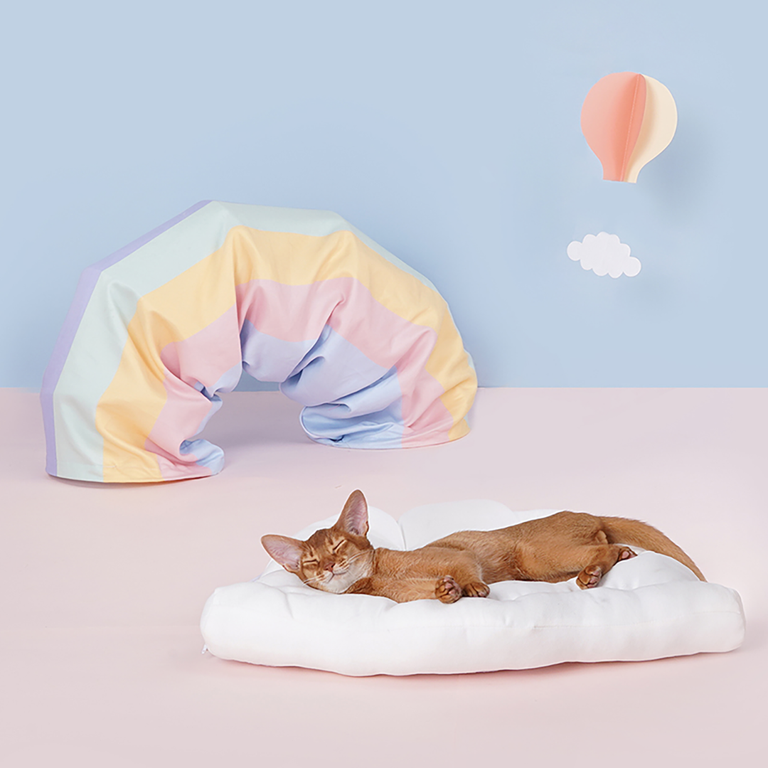 Candy Cloud Cat Tunnel – Soft, Cozy, and Playful | Stornfield