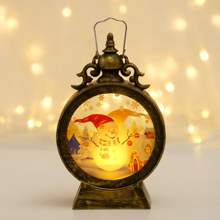 Decorative LED Lantern with Christmas motif