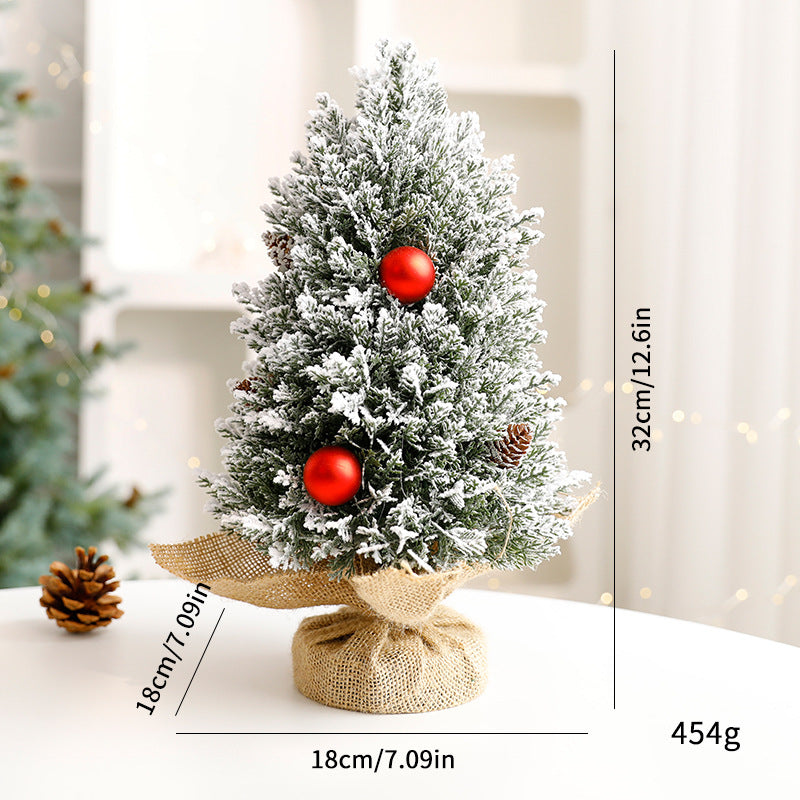 Decorative Mini Christmas Trees in Pot