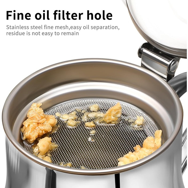 Stornfield Stainless Steel Oil Strainer Pot