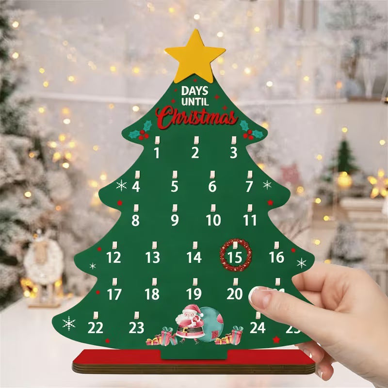 Wood Christmas Countdown Calendar, various designs