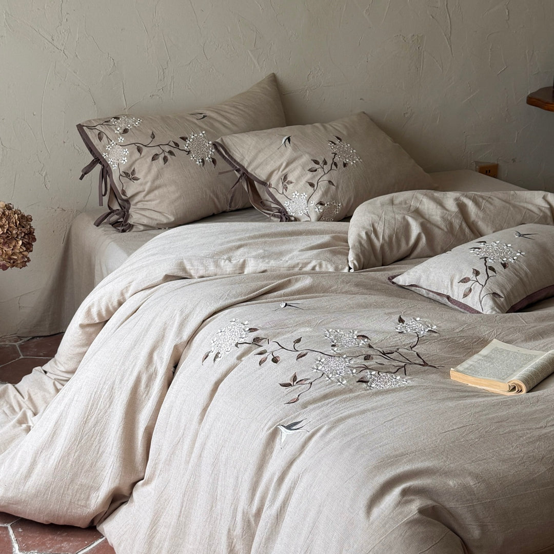 High-quality bedding set made of cotton-linen blend