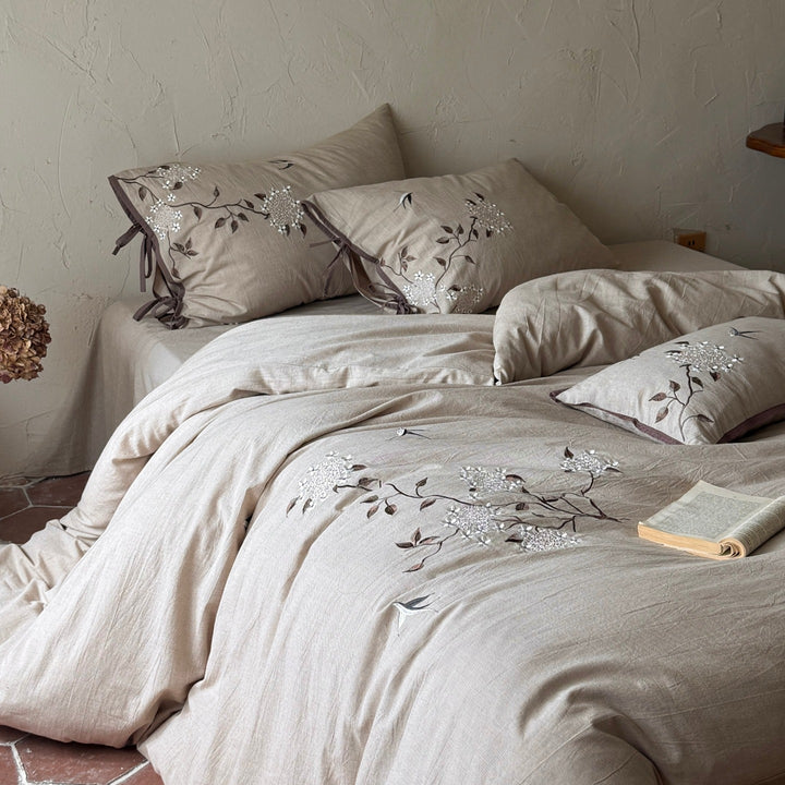 High-quality bedding set made of cotton-linen blend