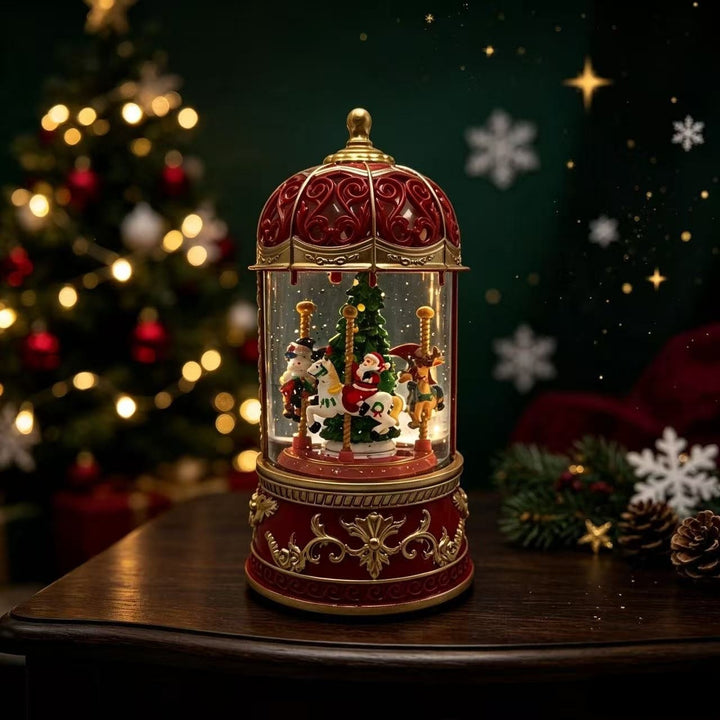 Decorative LED Windlight Musical Carousel