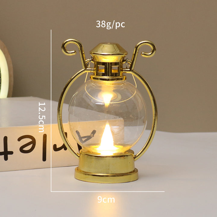 LED candle holder in retro style, decorative table lamp