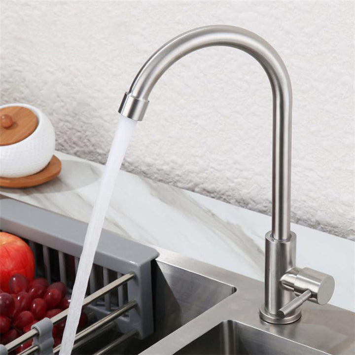 Stainless Steel Kitchen Faucet with Ceramic Valve