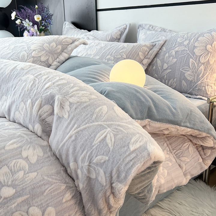 Milk fiber bedding set, 4-piece, winter