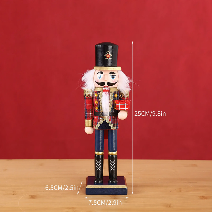 Nutcracker figure made of wood, 25 cm, European style