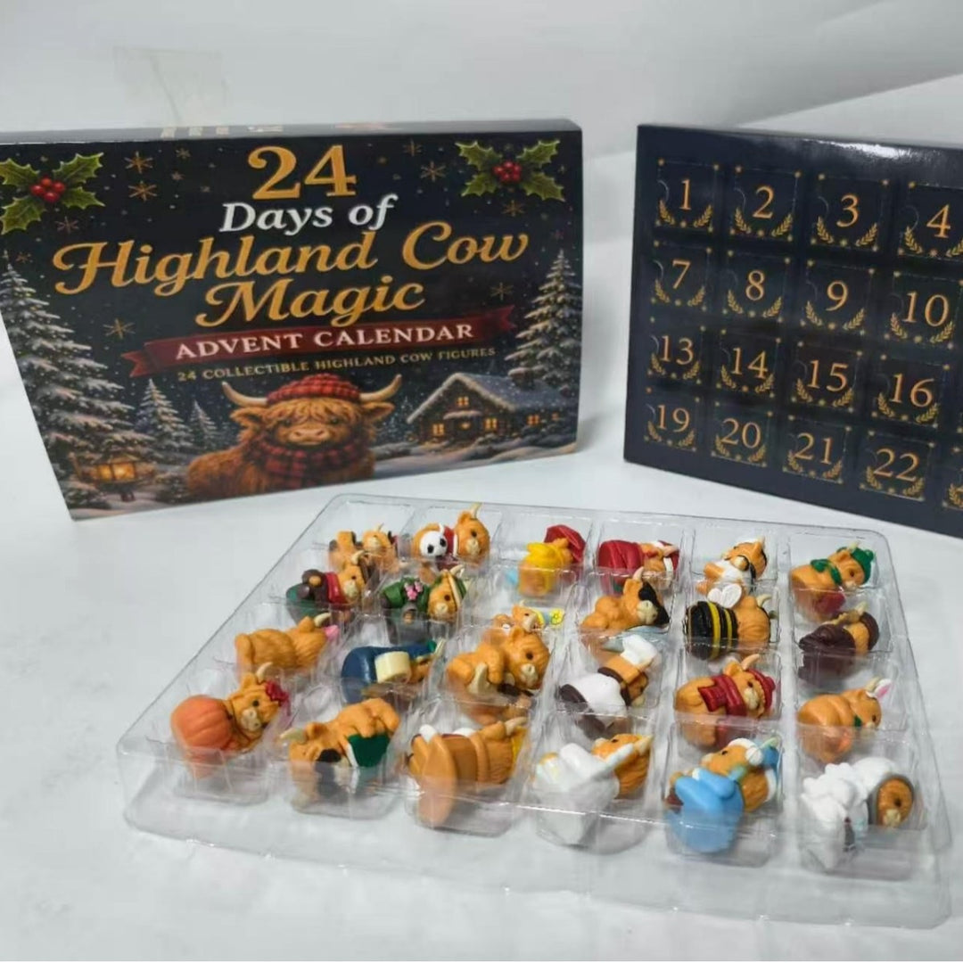 Christmas Advent calendar with sensory decorative figures