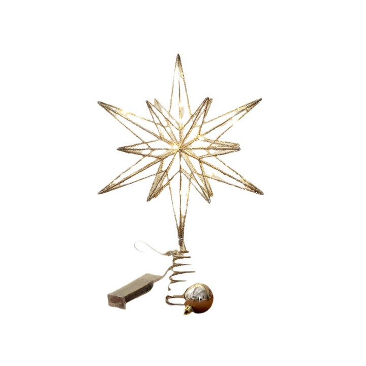 Iron Christmas Tree Top Star, 25x33 cm