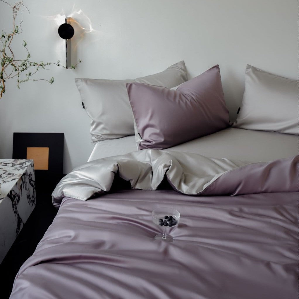 Cooling Tencel Cotton Bedding Set, solid color