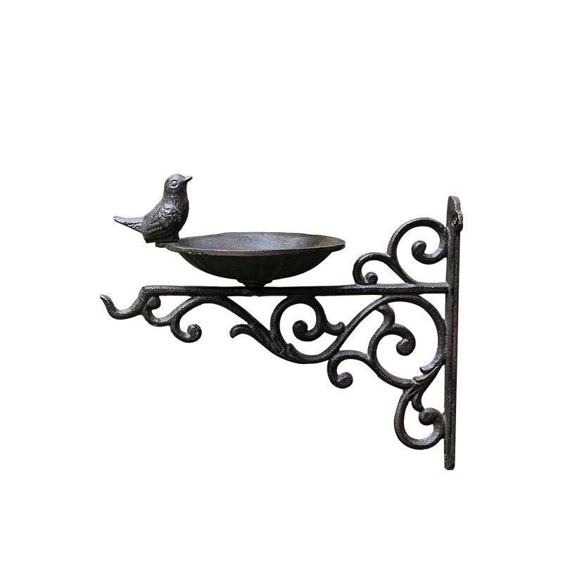 Decorative Wall Birdbath made of Cast Iron in European Style