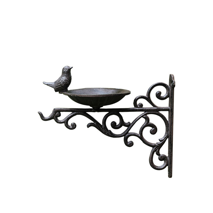 Decorative Wall Birdbath made of Cast Iron in European Style