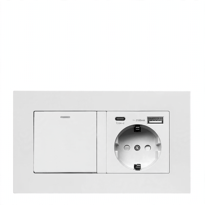 Socket 16A European standard with USB