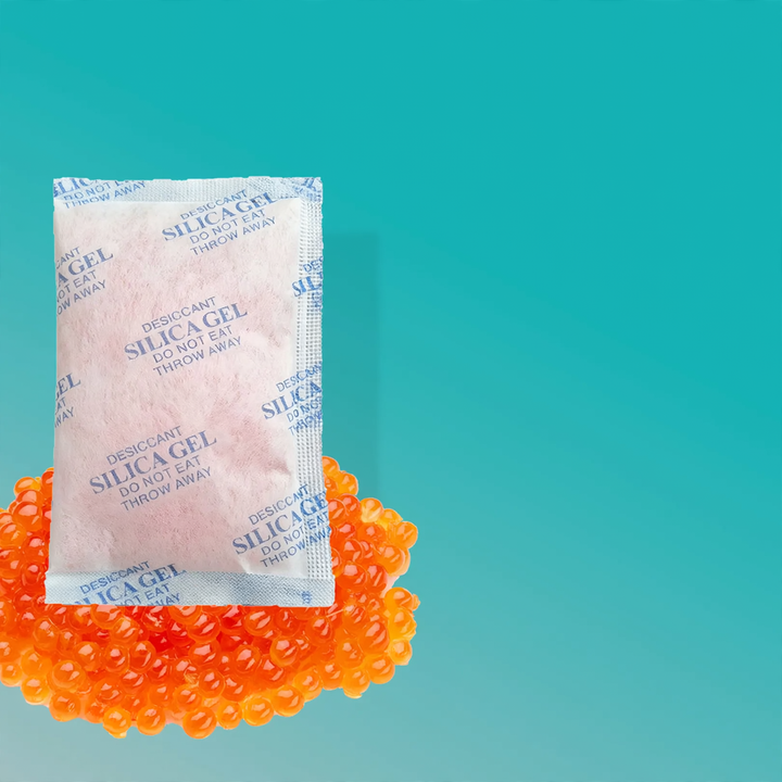 Color-changing silicone desiccant
