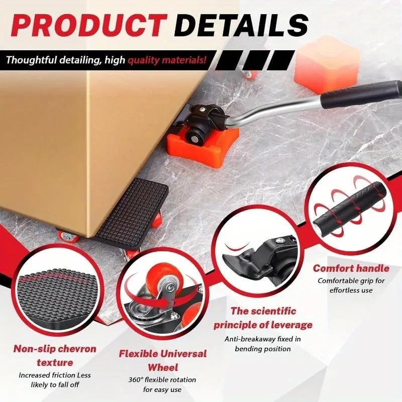 GlideMaster — Effortlessly master heavy loads and protect your back while moving furniture | Stornfield