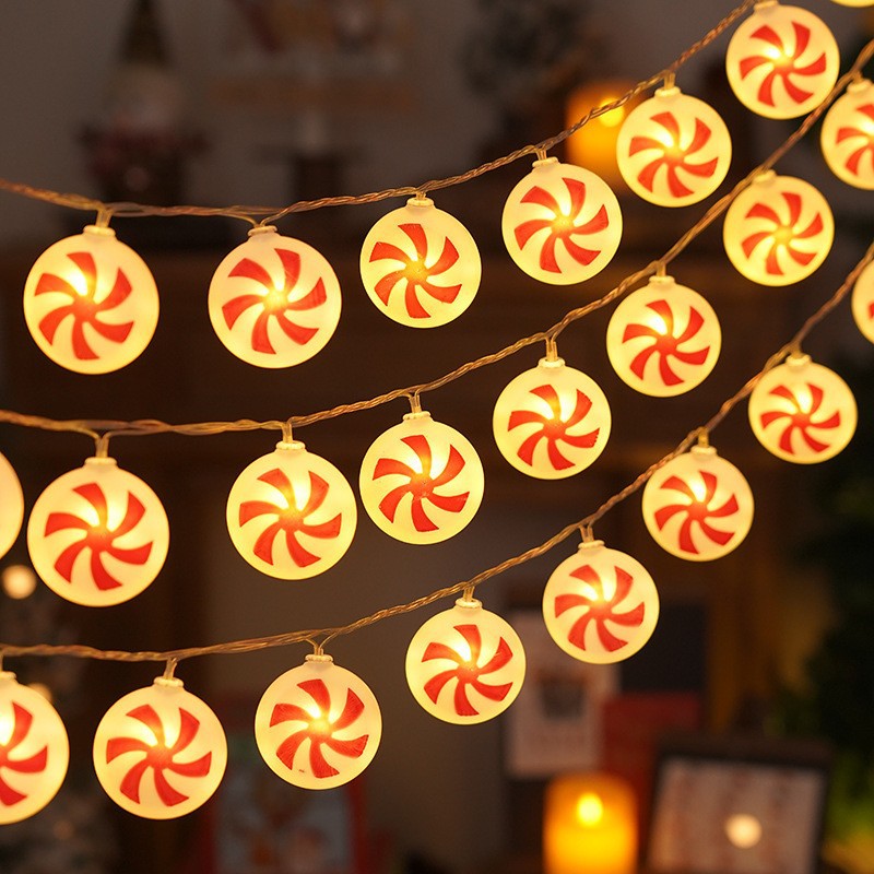 LED Christmas string lights, various designs
