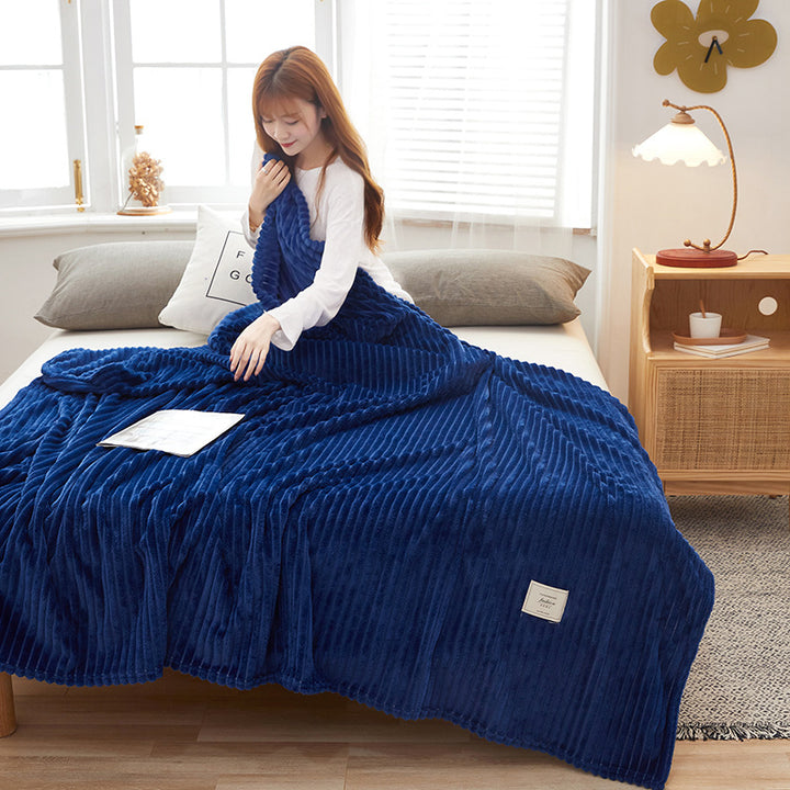 Warm cuddly blanket made of soft fleece