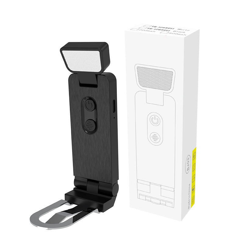 Foldable LED clamp light with timer reminder
