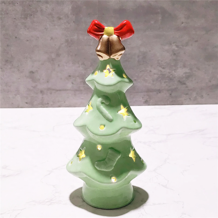 Decorative ceramic Christmas tree light