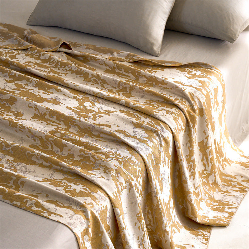 Cooling summer blanket made of lyocell fibers, lightweight