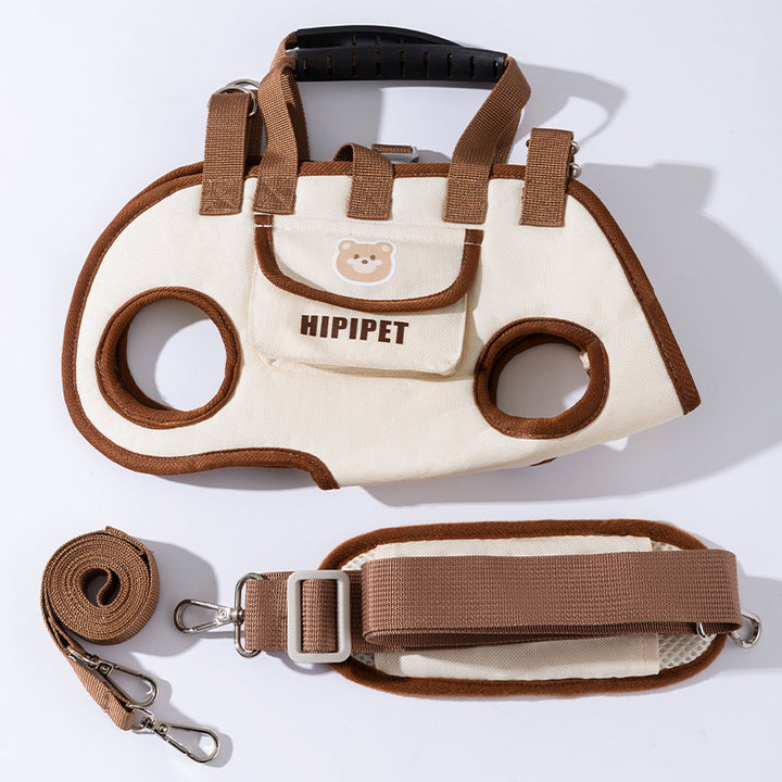Pet backpack made of oxford fabric with cartoon design