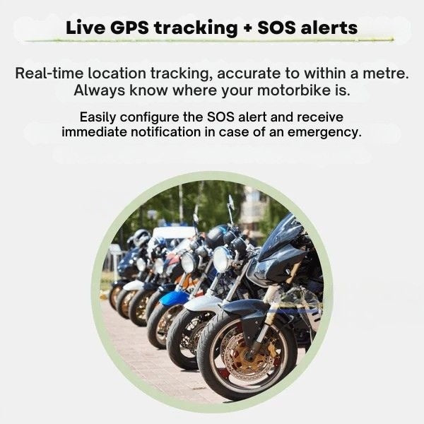 Stornfield | GPS Tracker for Motorcycles | Waterproof, Magnetic & No Subscription Required for Global Tracking